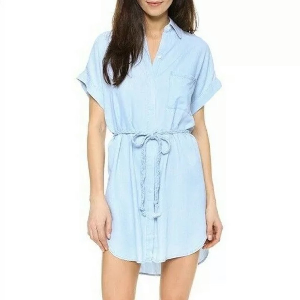 Rails Savannah Striped Tunic Dress Braided Belt